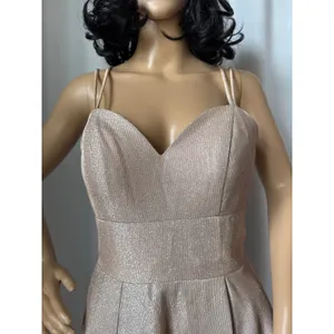 Chic Boutique NY gold glittery cocktail homecoming short dress corset medium thumbnail 4
