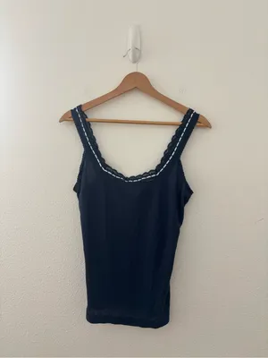 Free People only you tank in navy thumbnail 2