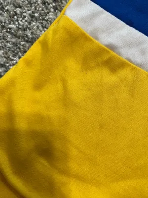 Rue 21 Yellow & Navy Blue Striped Cropped Tank Top thumbnail 4