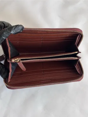 Authentic Burberry Pink House Check Zip Wallet - Leather Refinished / As Is thumbnail 6
