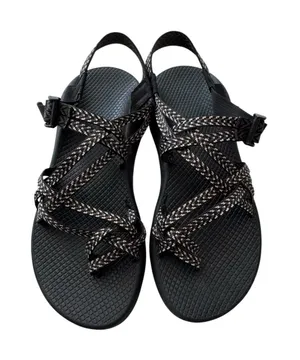 Chacos ZX/2 Dual Adjustable Straps Classic Sandal Black White Women Size 10 thumbnail 1