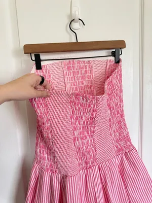 Anthropologie Celandine Strapless Drop Waist Mini Romper thumbnail 7