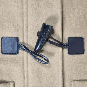 MICHAEL Michael Kors Tan Wool Blend Hooded Duffle Coat Toggle‎ Closure Size 10 thumbnail 11