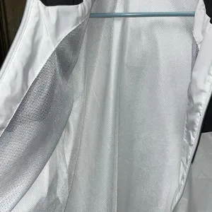 Adidas black and white windbreaker jacket. US MEDIUM thumbnail 4
