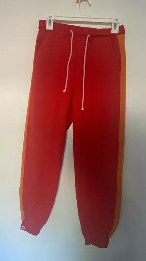 Lego Red Jogger Pants with Orange Side Stripe thumbnail 1