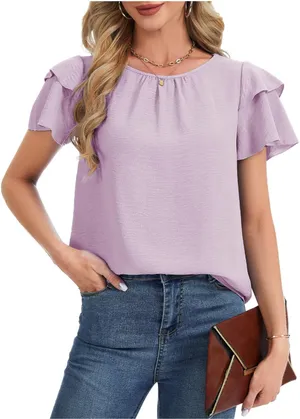Women’s Casual Top Purple thumbnail 1