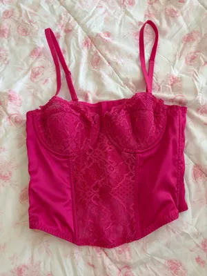 Pink corset top thumbnail 1
