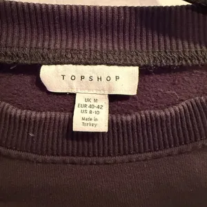 Topshop Sweater Womens 8 10 Black Crewneck Pullover Cropped Sweatshirt Athletic thumbnail 4
