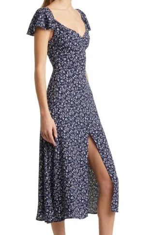New! Baxley Midi Dress Dark Blue thumbnail 3