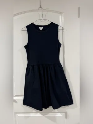 J.Crew Rib Knit Sleeveless Mini Dress Black XS NWT thumbnail 3