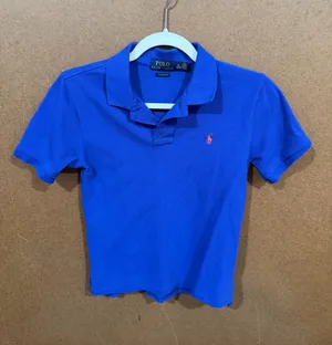 Polo Ralph Lauren kids polo shirt blue M 10/12 thumbnail 1