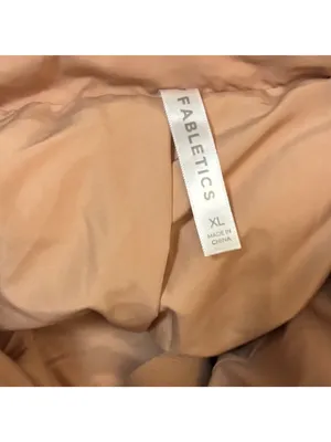 Fabletics Wander Cropped Puffer Jacket Size XL Desert thumbnail 7
