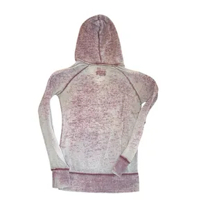 Billabong Burnout Hoodie Red Pink Mineral Wash Coastal Indie Surf M Pullover thumbnail 2