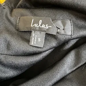 Lulus Black Deep V Neck‎ Empire Waist Maxi Dress Slit Size S thumbnail 8