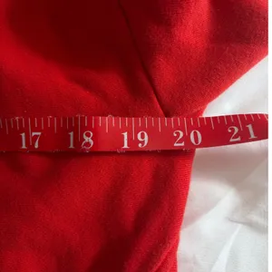 Rag & Bone Red Organic Cotton French Terry Hoodie Sweatshirt Medium thumbnail 5