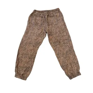 Knox Rose leopard cheetah print animal pull on pants size small thumbnail 4