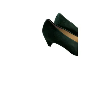 Evan Picone women’s green leather suede heels shoes size 5M SKU 3812 thumbnail 4