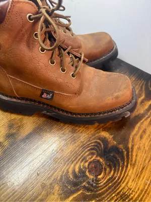 Justin Boots Brown Work Boots Women Size 7.5 thumbnail 3