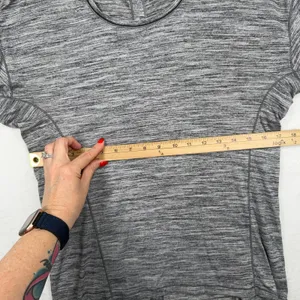 Lululemon 6 Top Sweat Embrace Long Sleeve Space Dye Camo Seal Grey Deep Coal thumbnail 7