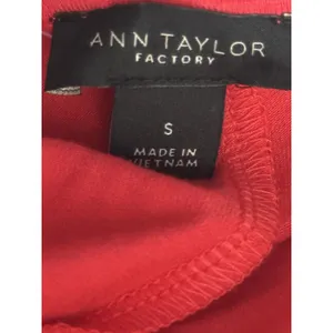 Nwt Ann Taylor Womens size small Red Short Sleeve Midi Dress thumbnail 9