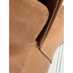 Jeffrey Campbell‎ Brown Leather Wooden Curved Heel Ankle Boots Booties Women 7M thumbnail 12