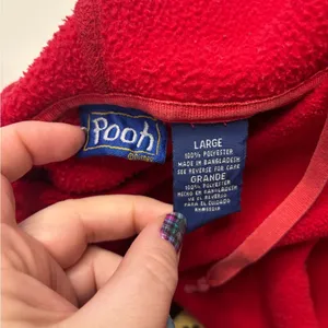 Vintage Disney Winnie the POOH Tigger Fleece Pullover Sweatshirt Size Large Red thumbnail 6