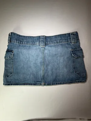 H&M Light Denim Cargo Mini Skirt thumbnail 6