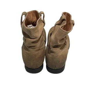 Birkenstock Sarnia‎ Ankle Boots Women 39 L Tan Suede Slouchy Boho Zipper Shoes thumbnail 5