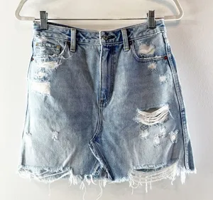 Abercrombie & Fitch Zoe Natural Rise Vintage A-Line Denim Skirt Blue 27 / 4 thumbnail 1