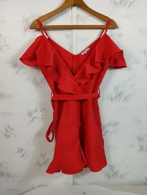 Charlotte Russe Red Romper thumbnail 1