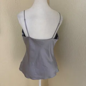 REFORMATION‎ Mickey Satin Top Lavender Size Medium thumbnail 4