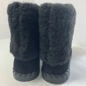 MUK LUKS Women's Black Suede Boots - Size 7‎ thumbnail 6