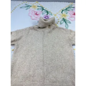 Gypsy Cloud Turtleneck Sweater Womens S‎ Beige Tan Long Sleeve Knit Pullover thumbnail 6