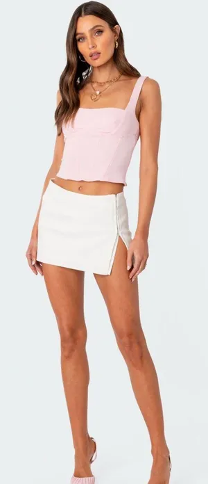 Edikted White  Mini Skirt thumbnail 1