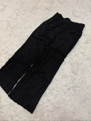 Madewell black polka dot pants size small thumbnail 2