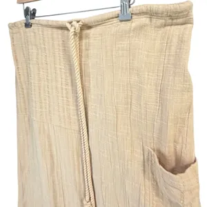 Free People In The Spotlight Midi Skirt Women M Tan Textured Boho Coastal Beachy thumbnail 3