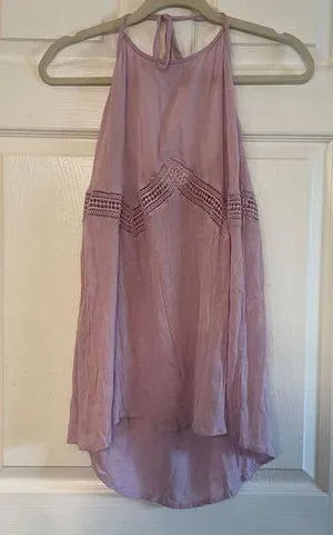 O’Neill light purple crochet halter top size Large thumbnail 1