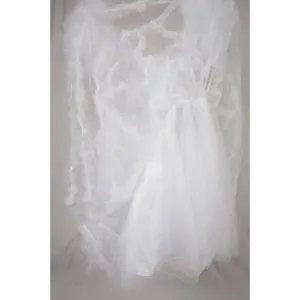 White Off Shoulder Tulle Puffy Sleeve Dress Costume Party Homecoming US 10 thumbnail 7