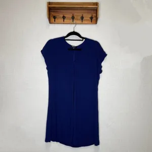 Madewell | Royal Blue Colored‎ Shirt Dress Large thumbnail 2