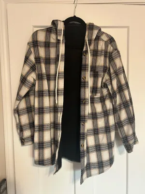 Plaid Jacket Shein thumbnail 1
