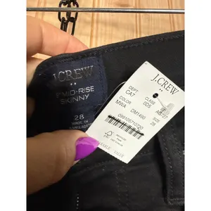 NWT J. Crew 9" Mid-rise Skinny Jeans Signature Stretch Black Womens Size 28 thumbnail 5
