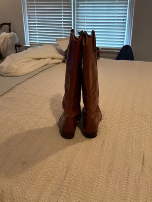 Frye Melissa Button Riding Boots Cognac Leather thumbnail 7