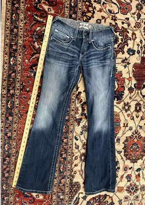 Ariat Real Denim Women's Mid Rise Boot Cut Blue Jeans Size 29 Regular thumbnail 2