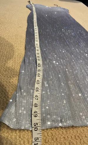 ZARA Ombré Sequins Spaghetti Strap Midi Dress Size XS thumbnail 5