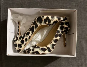 Nine West Leopard Print Heels Multicolor 7  thumbnail 1