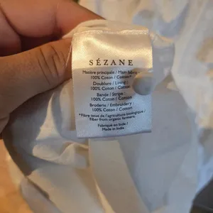 Sezane Robe Alexane White Dress‎ Size: 36 thumbnail 6
