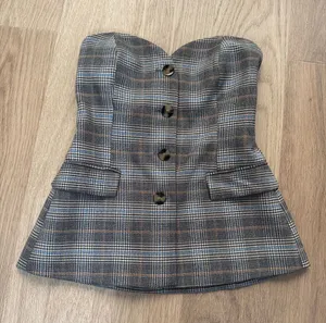 Zara plaid top thumbnail 1