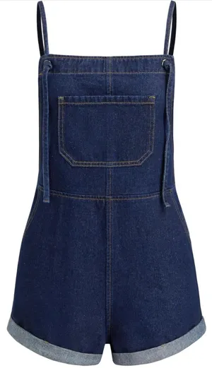 Cider Dark Blue Denim Overalls thumbnail 1