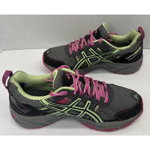 ASICS Gel-Venture 5 Women’s 7.5 Trail Running Shoes Gray Pink Green T5N8N thumbnail 2