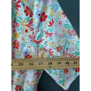 Sadie & Sage Floral Short Sleeve Romper White Multi‎ Color Button Front Size M thumbnail 9